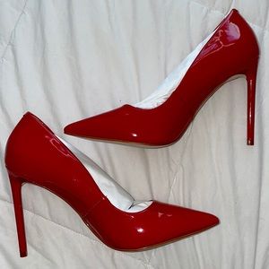 RED STEVE MADDEN HEELS